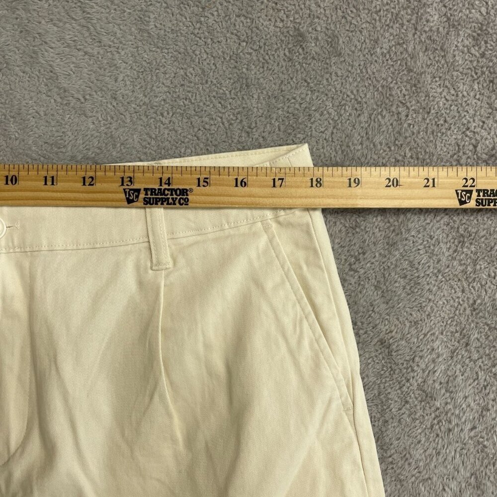 Banana Republic Pleat Front Women's 14 Chino Shorts Tan N0644 - Picture 3 of 7